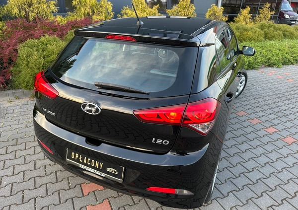 Hyundai i20 cena 32999 przebieg: 138193, rok produkcji 2017 z Warka małe 704